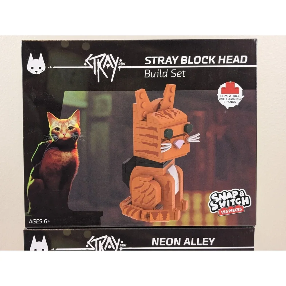 STRAY: NEON ALLEY & BLOCK HEAD Snap & Switch Construction Block Sets Lot 304 Pcs
